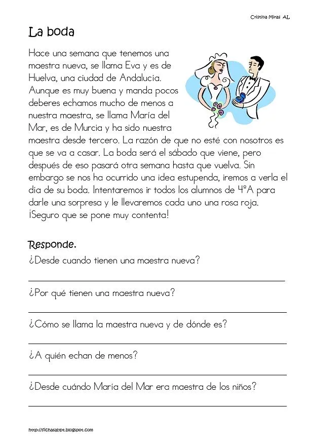 Recursos Infantiles: Lectura Comprensiva Recursos Infantiles: Lectura Comprensiva