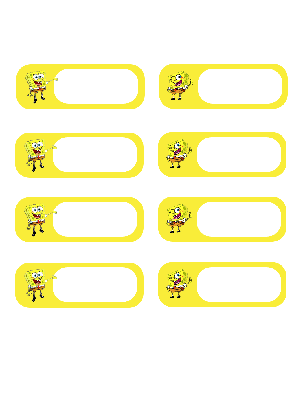 Pin Etiquetas Bob Esponja Para Imprimir Tips Ideas Pictures ...