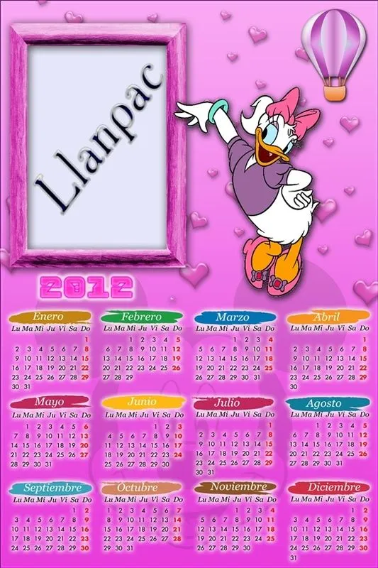 Recursos Photoshop Llanpac: 6 calendarios del 2011-2012 de Mickey ...
