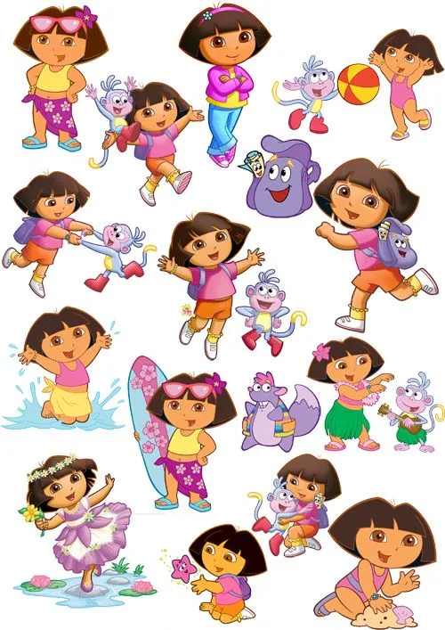 Dora la exploradora en vectores gratis - Imagui