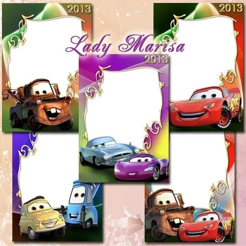 Recursos Photoshop Llanpac: 5 Marcos infantiles de Cars (Psd) Recursos Photoshop Llanpac: 5 Marcos infantiles de Cars (Psd)
