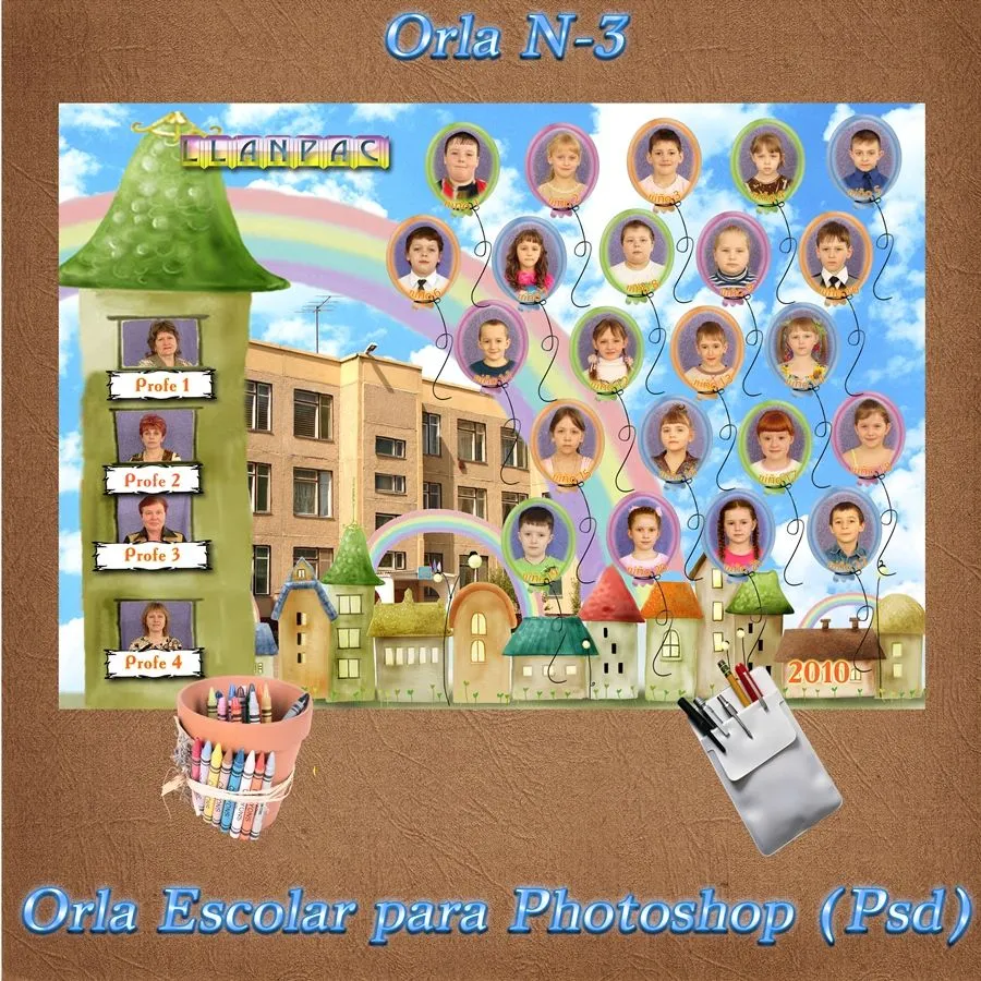 Recursos Photoshop Llanpac: Orla escolar para Photoshop ( Recursos Photoshop Llanpac: Orla escolar para Photoshop (