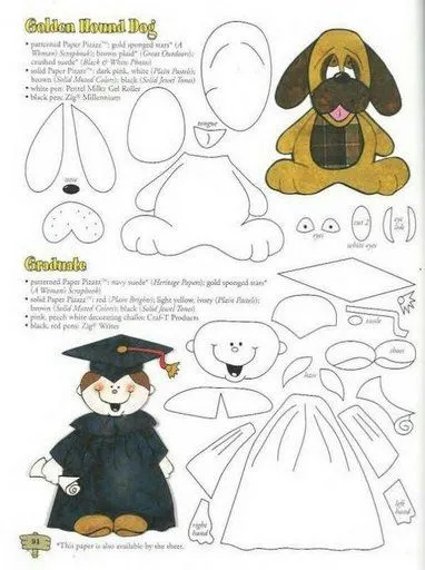 Recursos para Primaria e Infantil: Molde goma eva graduación Recursos para Primaria e Infantil: Molde goma eva graduación