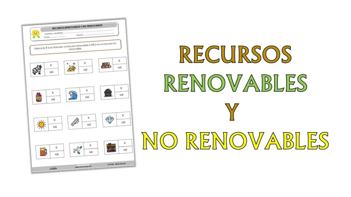 Recursos renovables y no renovables