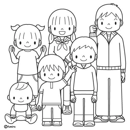Recursos Tic para Educación Infantil : Colorea a las familias Recursos Tic para Educación Infantil : Colorea a las familias