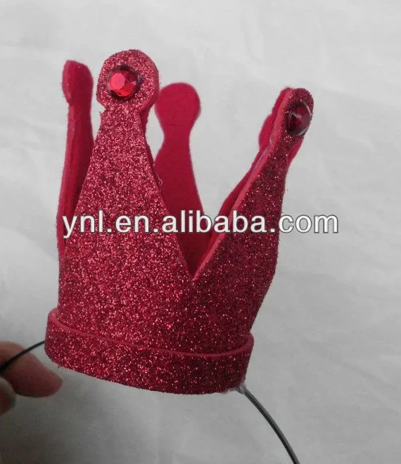 Red corona diadema, reina de corazones, mini, tiny, sparkle ...