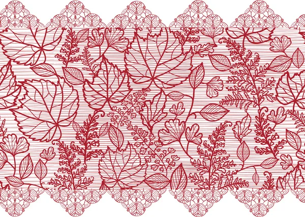 Red lace flowers horizontal seamless pattern border — Stock Vector ... Red lace flowers horizontal seamless pattern border — Stock Vector ...