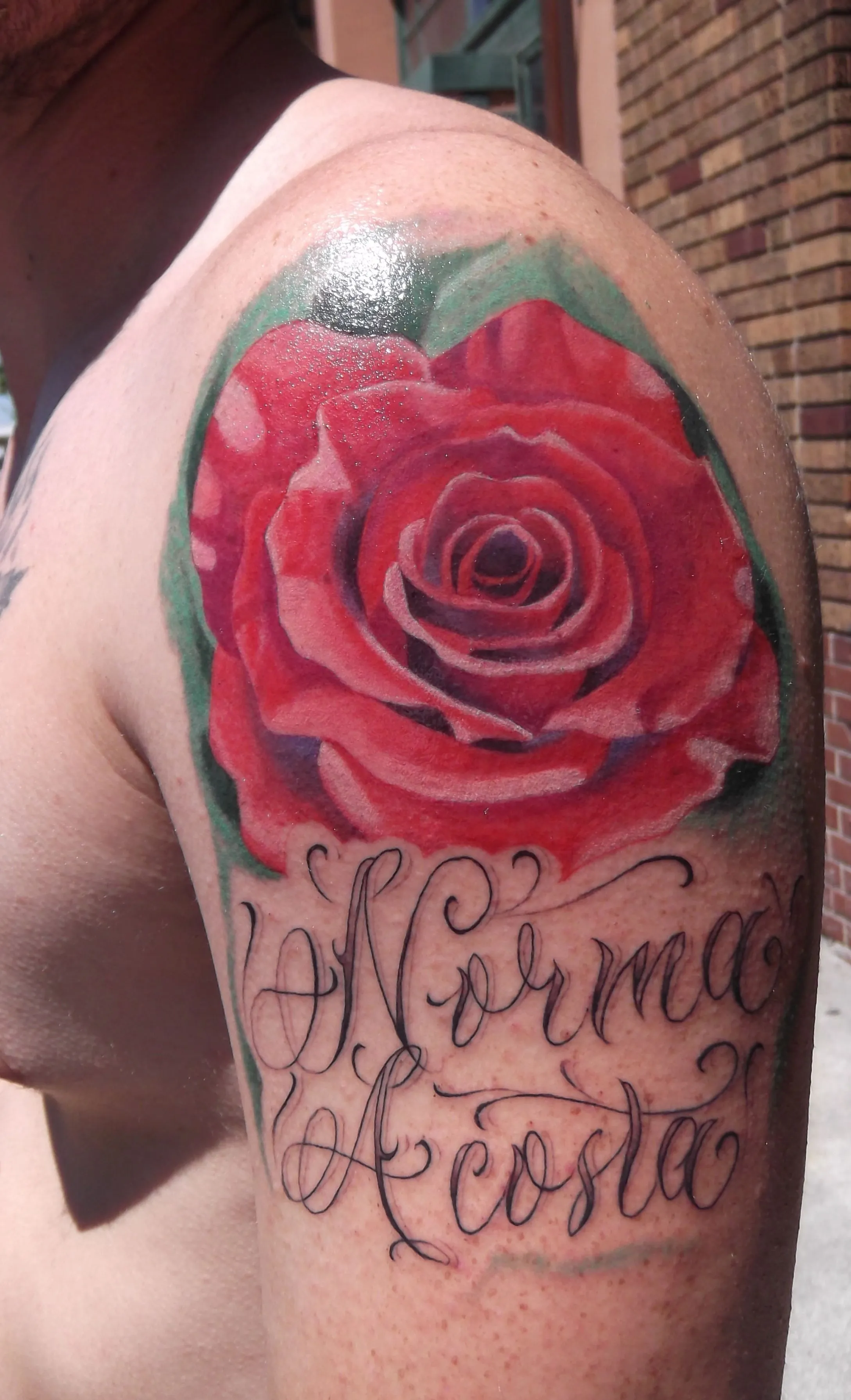 Red Rose Tattoo | bryangvargas