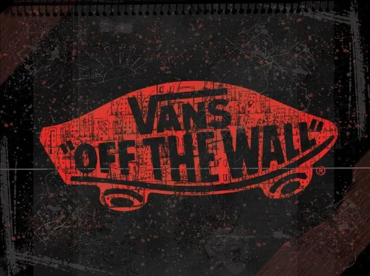 Red Vans Off The Wall Skateboarding Logo Dark Background HD ...