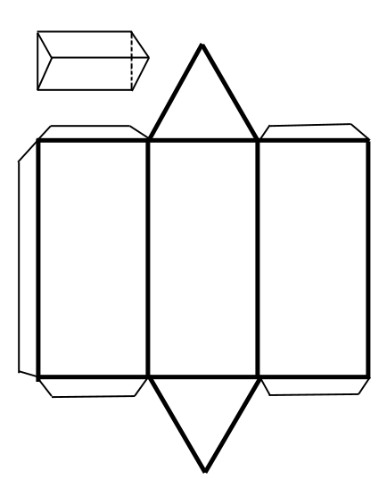 Redes de cuerpos geometricos red cubo paralelepipedos cono etc ...