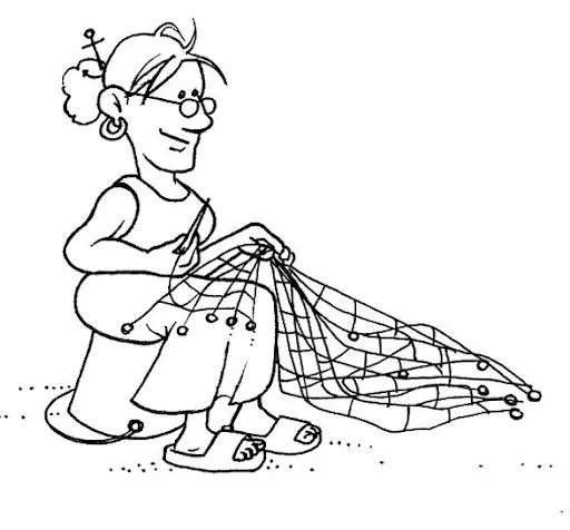 REDES DE PESCA | Dibujos para colorear