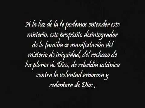 REFLEXION "VISION CRISTIANA EN LA FAMILIA" - YouTube
