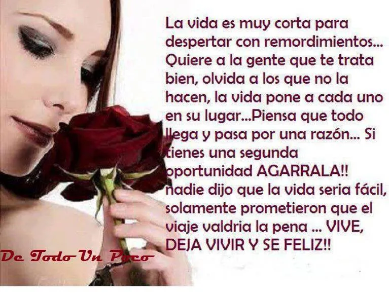 REFLEXION La vida es Corta. ~ De Todo Un Poco REFLEXION La vida es Corta. ~ De Todo Un Poco