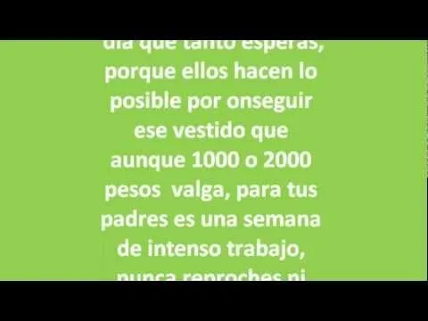 reflexion de xv años - YouTube