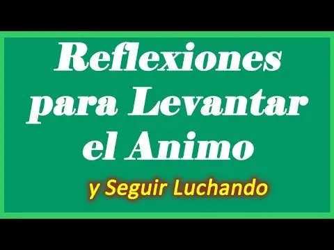 Reflexiones para Levantar el Animo y Seguir Luchando - YouTube