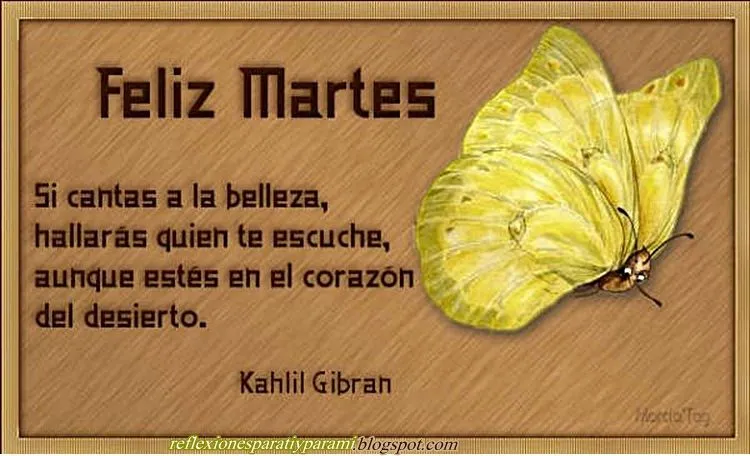 Reflexiones para TI y para MÍ: * FELIZ MARTES