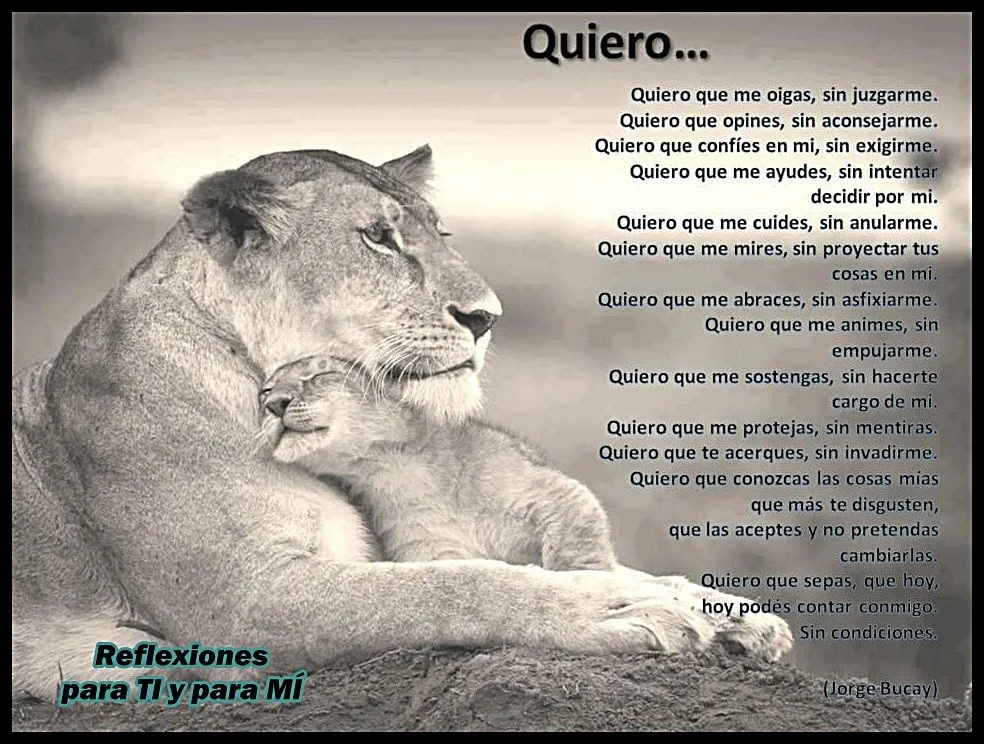 Reflexiones para TI y para MÍ: * Quiero........... (poema de Jorge ... Reflexiones para TI y para MÍ: * Quiero........... (poema de Jorge ...