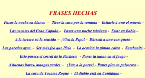 REFRANES Y FRASES HECHAS | JUGANDO Y APRENDIENDO