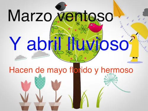 Primeros pasos en Primaria: Refranes para el mes de marzo Primeros pasos en Primaria: Refranes para el mes de marzo