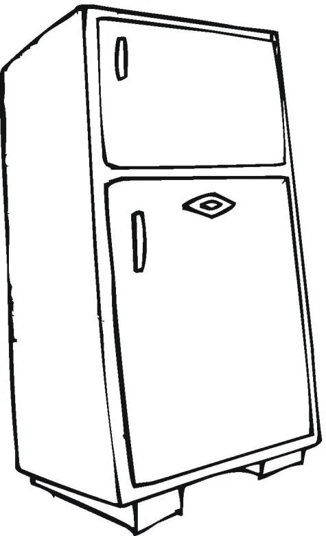 refridgerator Colouring Pages