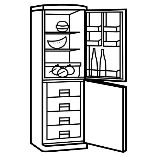 Dibujos de refrigeradores para colorear - Imagui