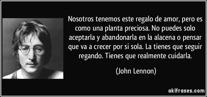 Nosotros tenemos este regalo de amor, pero es como una planta... Nosotros tenemos este regalo de amor, pero es como una planta...