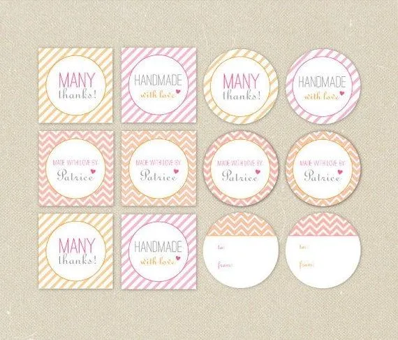 Regalo para imprimir etiquetas pegatinas o Cupcake por elsiej Regalo para imprimir etiquetas pegatinas o Cupcake por elsiej