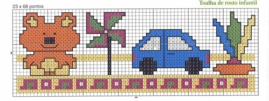 punto cruz coches (4) | Aprender manualidades es facilisimo.