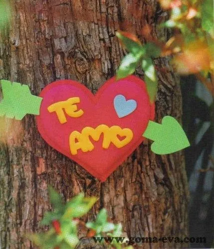 Goma eva San Valentín molde - Imagui
