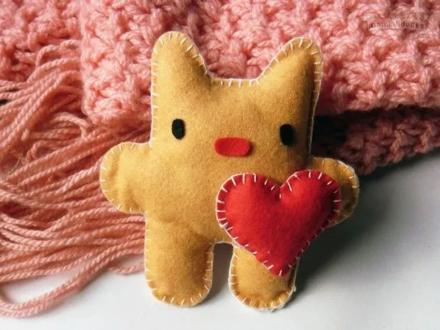 Regalos manuales de amor: Cosido a mano para regalar: el gatito ... Regalos manuales de amor: Cosido a mano para regalar: el gatito ...