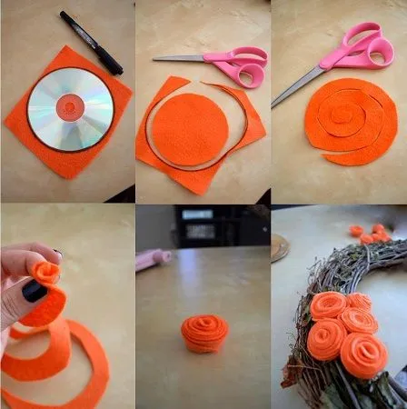MuyVariado.com: Como Hacer Flores de Fieltro, Manualidades Faciles MuyVariado.com: Como Hacer Flores de Fieltro, Manualidades Faciles