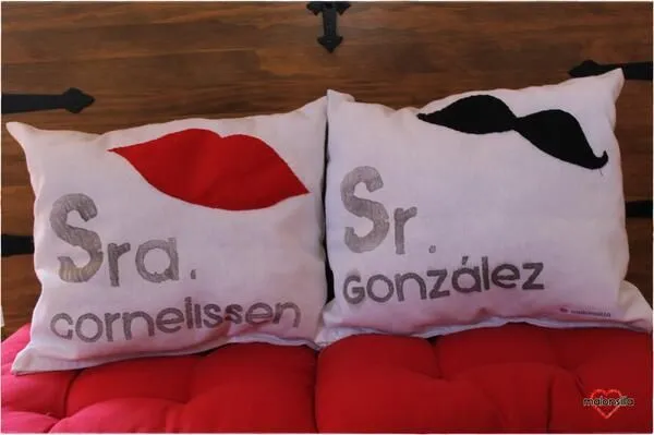 Malonsilla Artesanía - Cojines personalizados para regalo de boda ... Malonsilla Artesanía - Cojines personalizados para regalo de boda ...