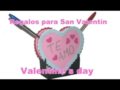 Regalos para San Valentín Portalápices de corazón en foamy goma ...