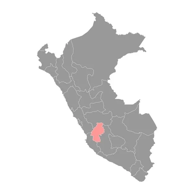 Región del mapa de huancavelica en perú ilustración vectorial | Vector Premium Región del mapa de huancavelica en perú ilustración vectorial | Vector Premium