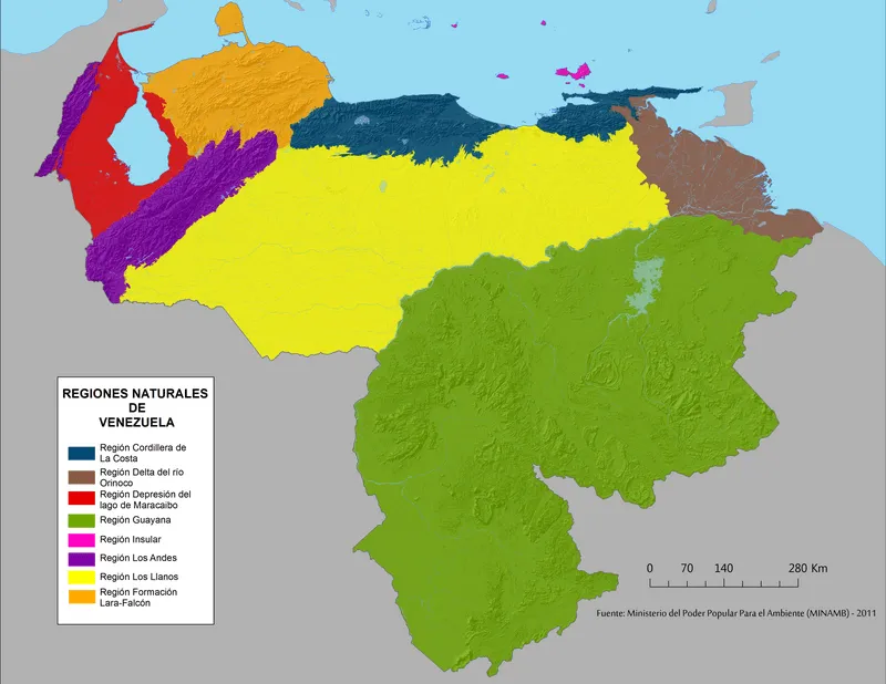 Regiones naturales de Venezuela - Wikipedia, la enciclopedia libre Regiones naturales de Venezuela - Wikipedia, la enciclopedia libre