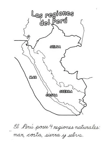Las regiones del Perú para niños
