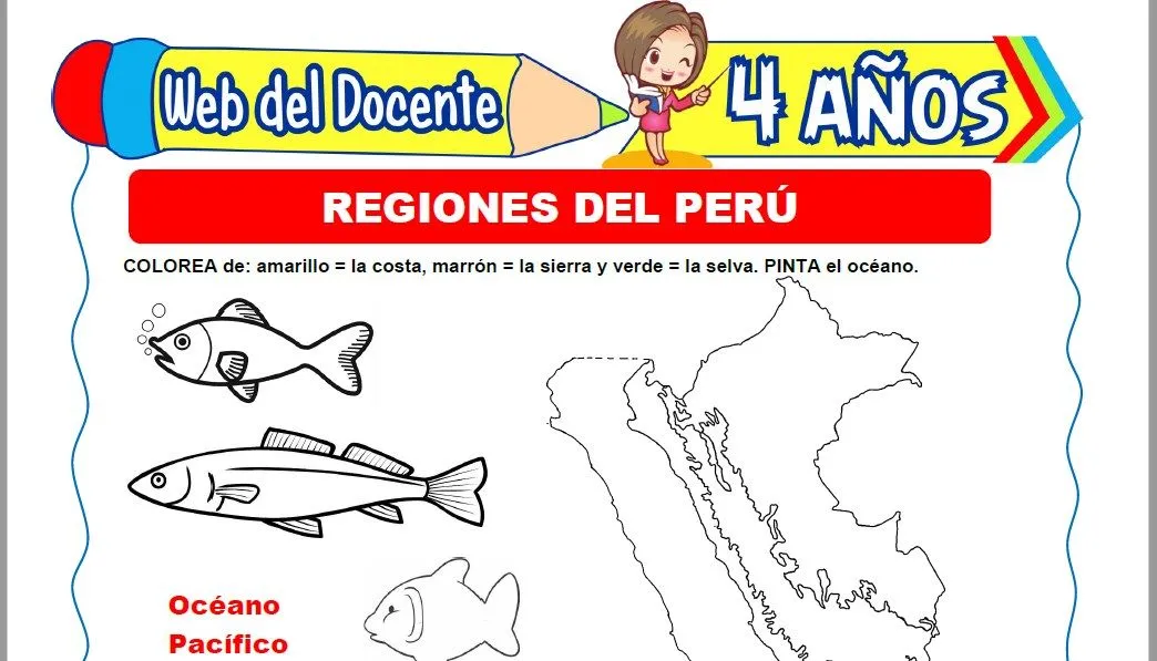 Las Tres Regiones del Perú para Niños de 4 Años – Web del Docente