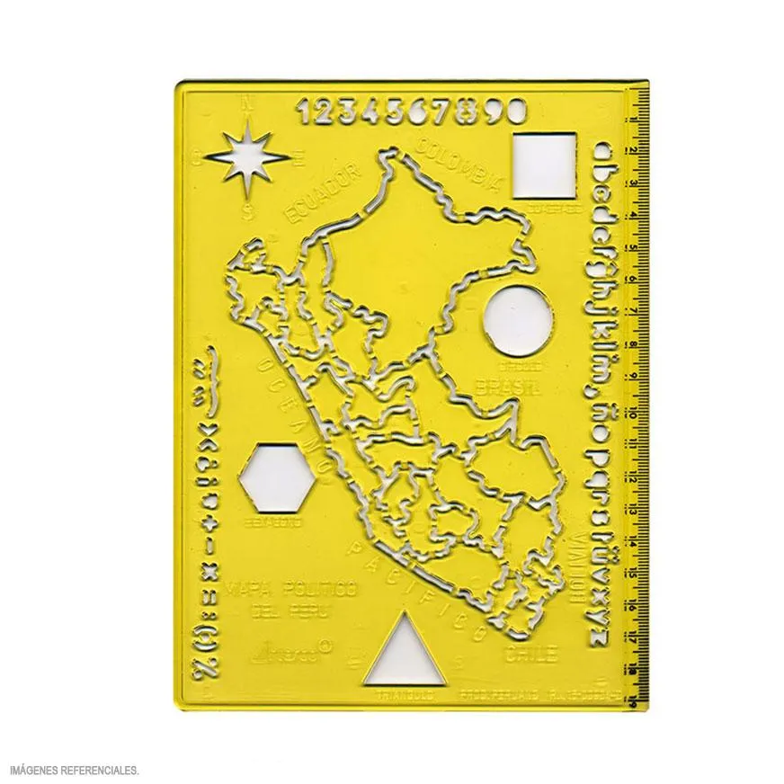 REGLA PLANTILLA DE MAPA DEL PERÚ - ARTESCO - Comercial MAC REGLA PLANTILLA DE MAPA DEL PERÚ - ARTESCO - Comercial MAC