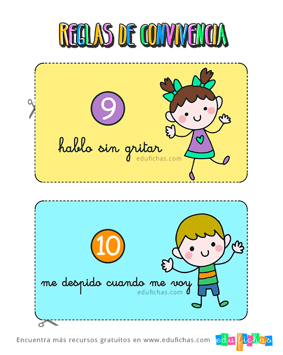 Reglas de Convivencia en Casa para Niños | Descargar Cartel GRATIS Reglas de Convivencia en Casa para Niños | Descargar Cartel GRATIS