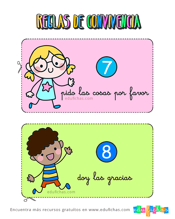 Reglas de Convivencia en Casa para Niños | Descargar Cartel GRATIS