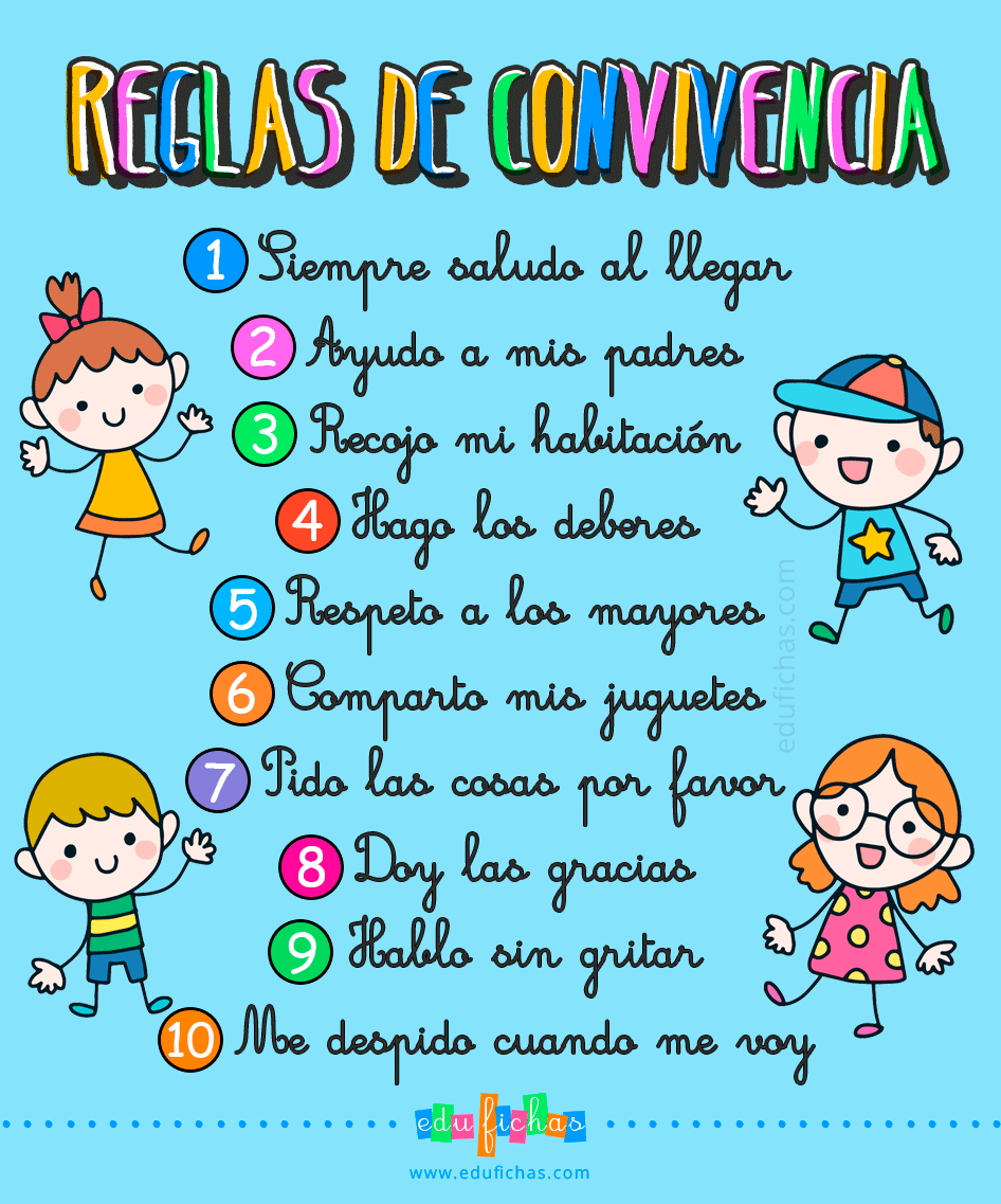 Reglas de Convivencia en Casa para Niños | Descargar Cartel GRATIS Reglas de Convivencia en Casa para Niños | Descargar Cartel GRATIS