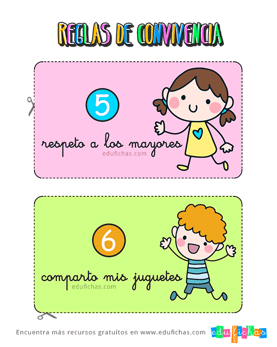 Reglas de Convivencia en Casa para Niños | Descargar Cartel GRATIS