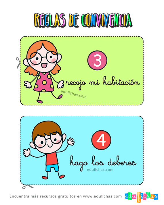 Reglas de Convivencia en Casa para Niños | Descargar Cartel GRATIS Reglas de Convivencia en Casa para Niños | Descargar Cartel GRATIS