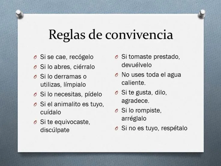 reglas de convivencia | Frases | Pinterest