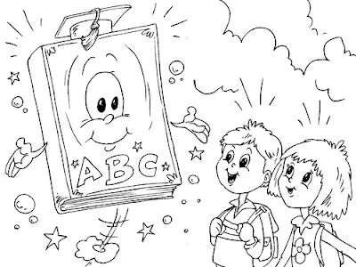 Regreso a clases para colorear - Imagui