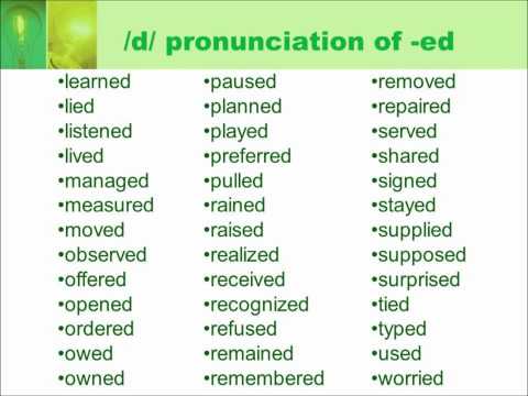 Regular Verbs - YouTube