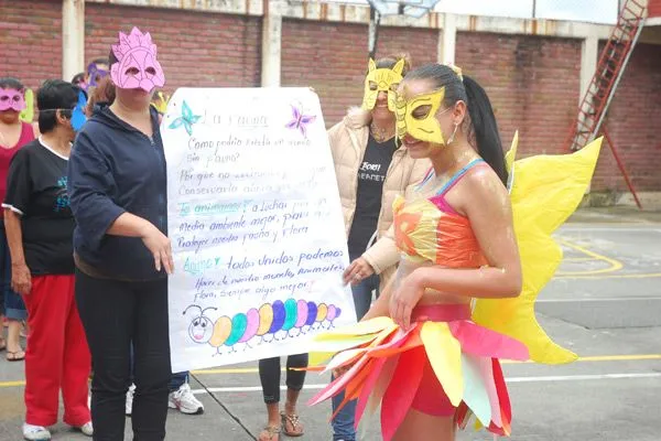 Disfraz de mariposa con material reciclable - Imagui