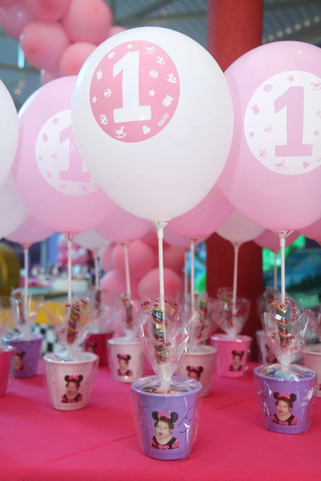 Reino dos Balões: Festa Minnie Baby Rosa