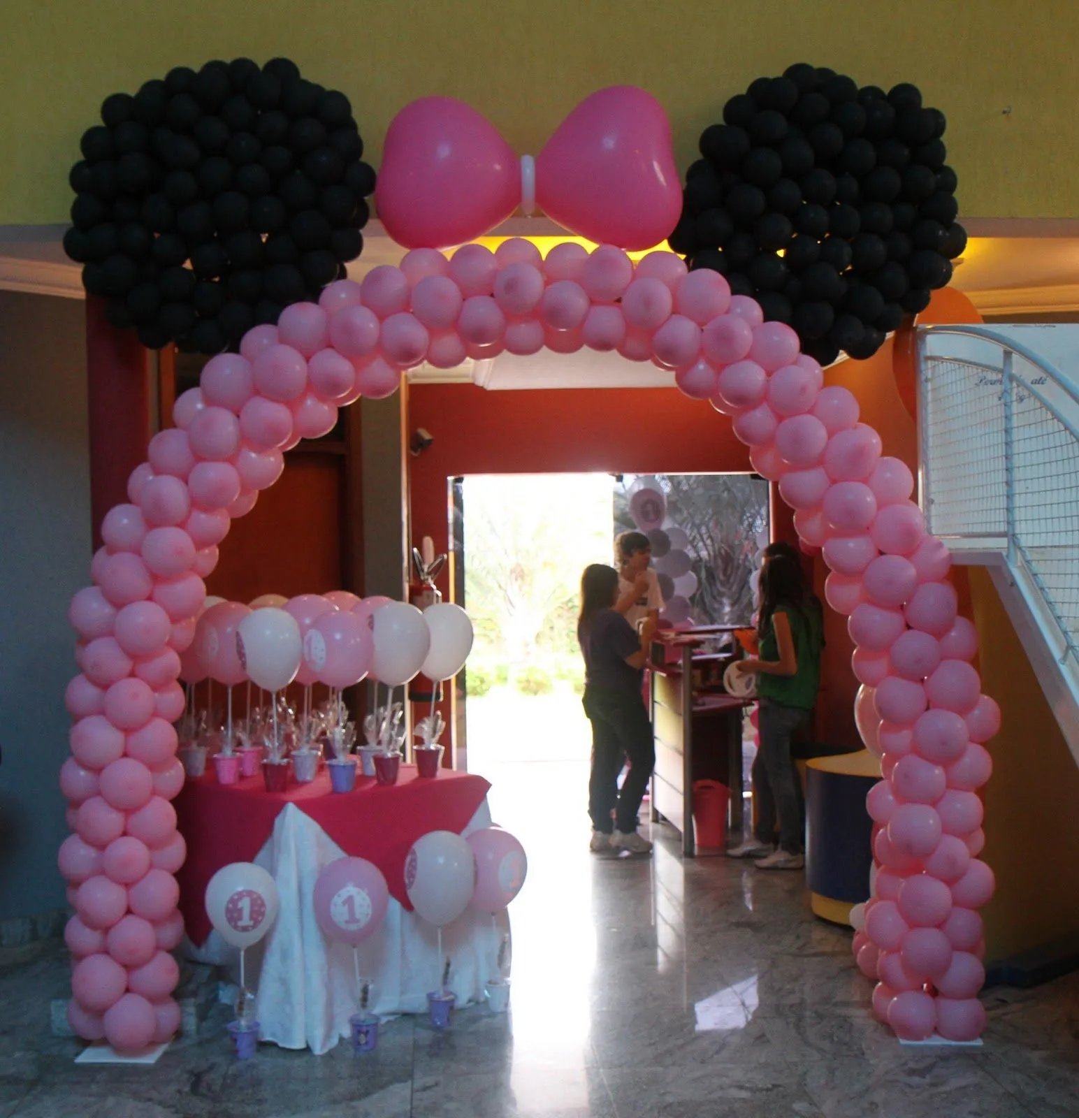 Reino dos Balões: Festa Minnie Baby Rosa