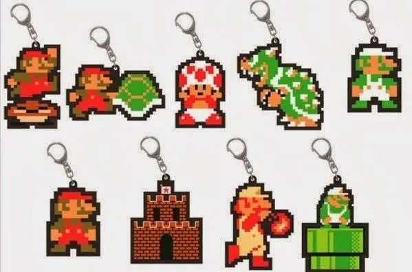 Reino do Cogumelo: Com visual pixelado, miniaturas de Super Mario ... Reino do Cogumelo: Com visual pixelado, miniaturas de Super Mario ...